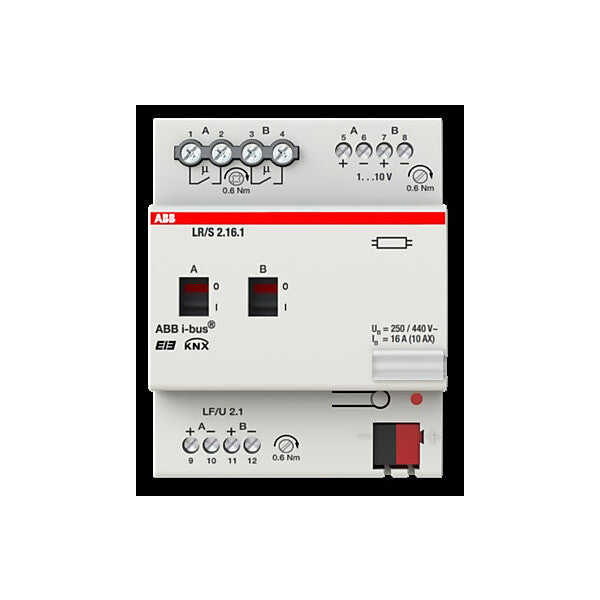 ABB Lichtregler/Schaltdimmakt. 2-fach, 1-10V, REG LR/S2.16.1